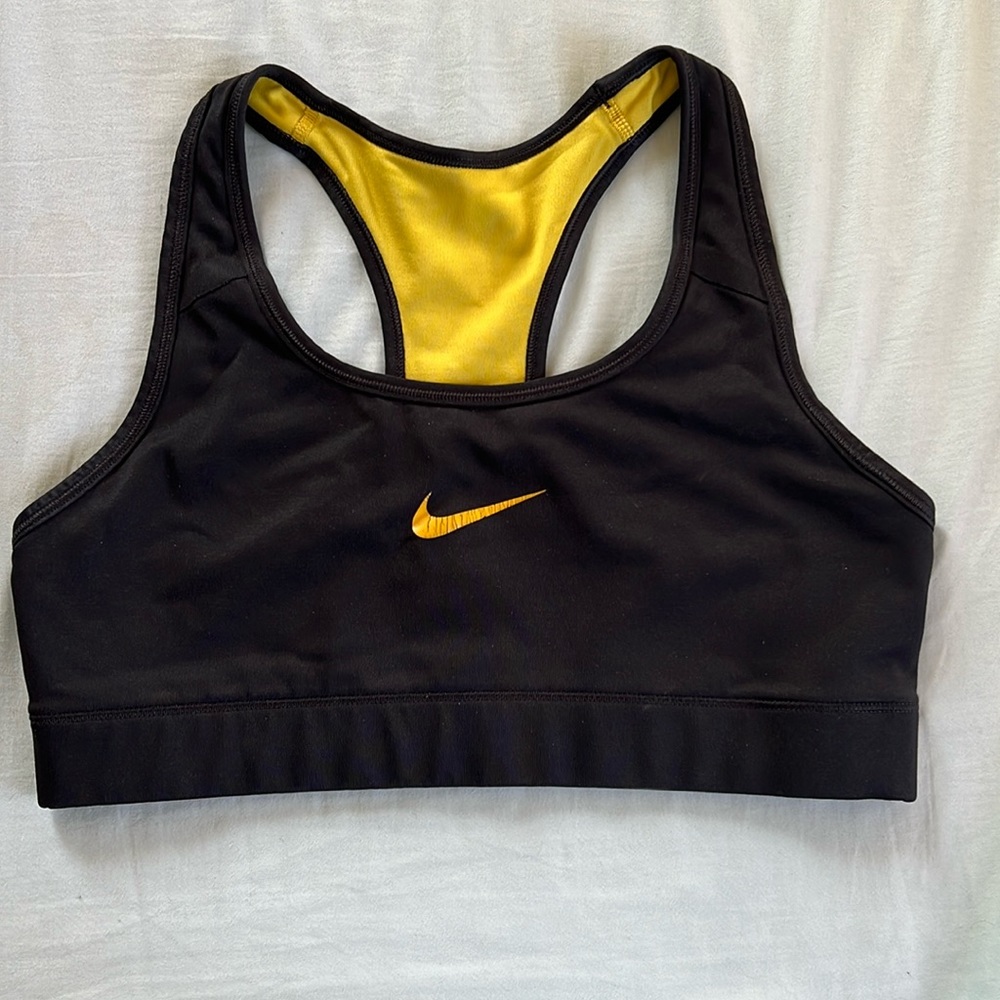 Black and Yellow Livestrong Nike Dri-Fit Sports Bra